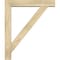 Ekena Millwork Traditional Block Rough Sawn Bracket w/ Offset Brace, Douglas Fir, 6"W x 32"D x 38"H BKT0604X32X38TRA05RDF - alternate 3